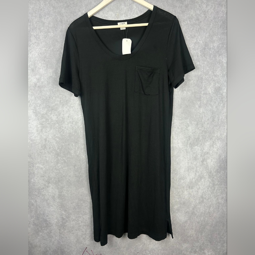 J.Crew Short-sleeve T-shirt‎ Black dress size M 100% Cotton